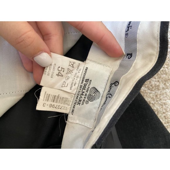 John Weitz Woolmark Blazer Work Pants Set 44L/54 - Picture 7 of 10